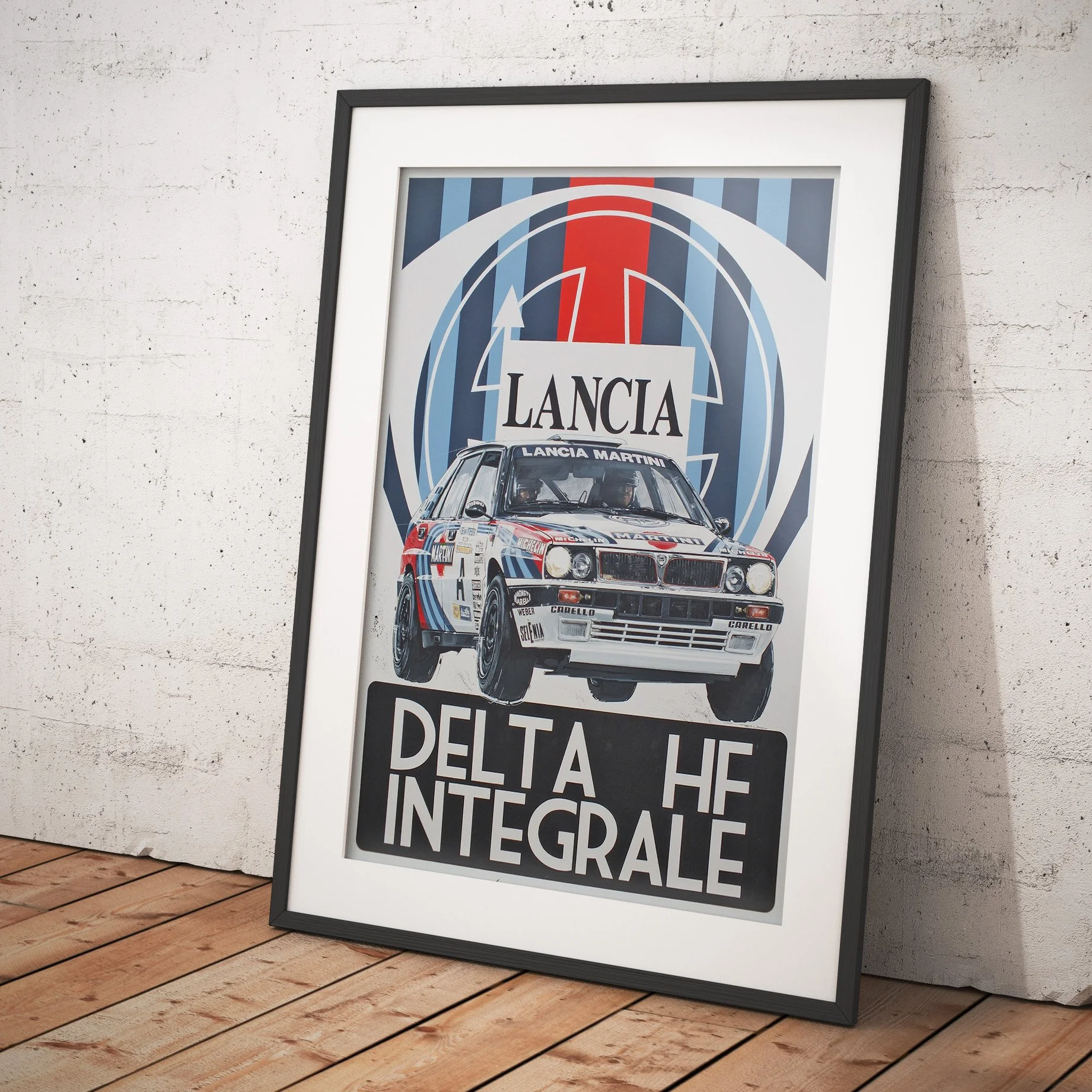 Lancia+Delta+Portrait+Framed1.
